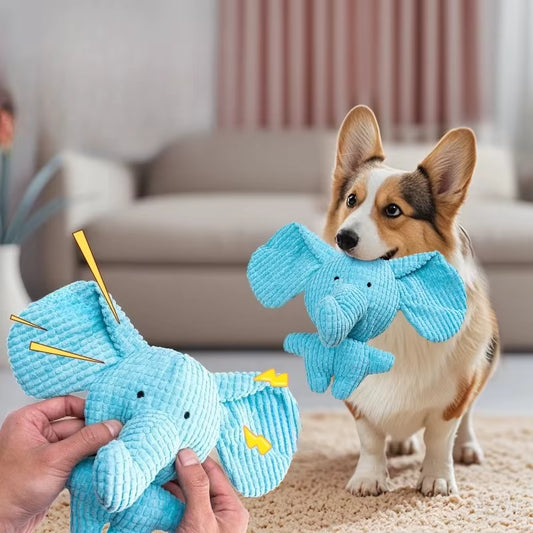Crinkle Plush Dog Toy