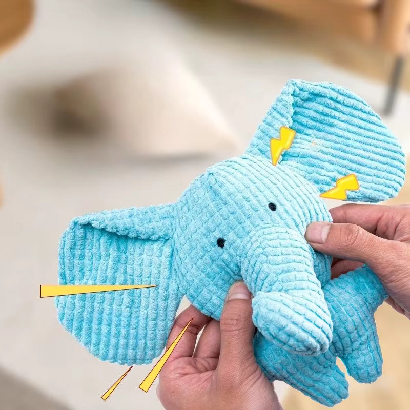 Crinkle Plush Dog Toy